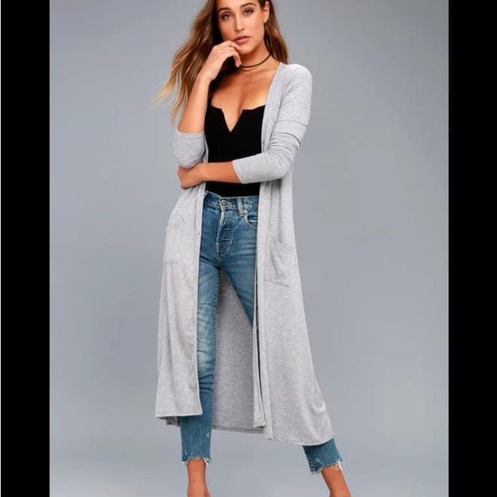 Lulus size M gray duster